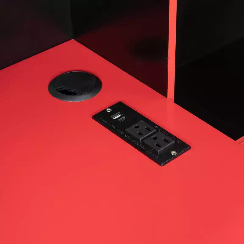 Κρεβάτι ημέρας Gamer Hub με γραφείο, φωτισμό RGB, σταθμό φόρτισης, συρτάρια αποθήκευσης και κεφαλάρι-βιβλιοθήκη