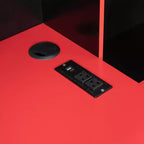 Κρεβάτι ημέρας Gamer Hub με γραφείο, φωτισμό RGB, σταθμό φόρτισης, συρτάρια αποθήκευσης και κεφαλάρι-βιβλιοθήκη