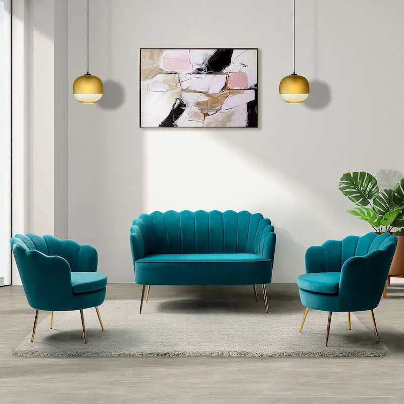 Set da soggiorno Xabier da 52 pollici, 3 pezzi, di HULALA HOME