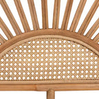 Kopfteil aus natürlichem Rattan, Braun