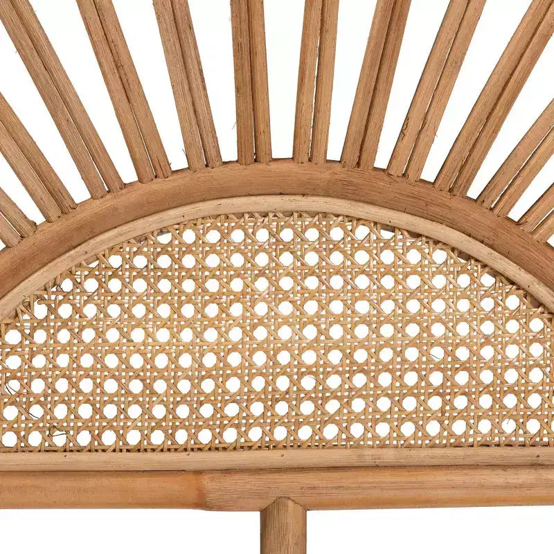 Kopfteil aus natürlichem Rattan, Braun