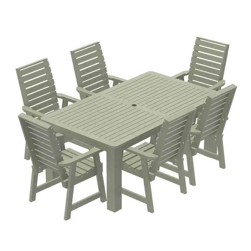 HIGHWOOD PROFESSIONAL 7-dijelna vanjska garnitura za blagovanje 42x72