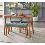 4-teiliges Nettie-Esszimmer-Set aus Massivholz von Simple Living