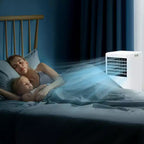 Prijenosni klima-uređaj snage 8K BTU - 3-u-1 hlađenje, odvlaživač i ventilator za 350 četvornih stopa s noćnim načinom rada i jednogodišnjim jamstvom