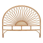 Kopfteil aus natürlichem Rattan, Braun