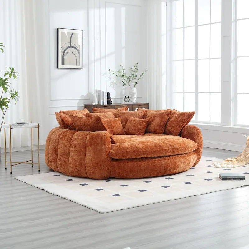 Comodo divano letto matrimoniale a panetto, divano letto oversize con braccioli
