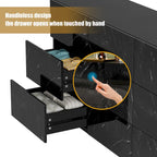Cassettiera a 9 cassetti, mobile contenitore e organizzatore per camera da letto con luce