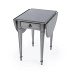 Tavolino con ante a ribalta Pembroke, 1 posto, Marrone/Grigio/Beige