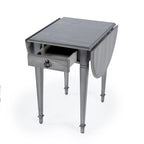 Tavolino con ante a ribalta Pembroke, 1 posto, Marrone/Grigio/Beige