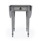 Tavolino con ante a ribalta Pembroke, 1 posto, Marrone/Grigio/Beige
