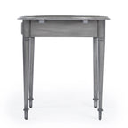 Tavolino con ante a ribalta Pembroke, 1 posto, Marrone/Grigio/Beige