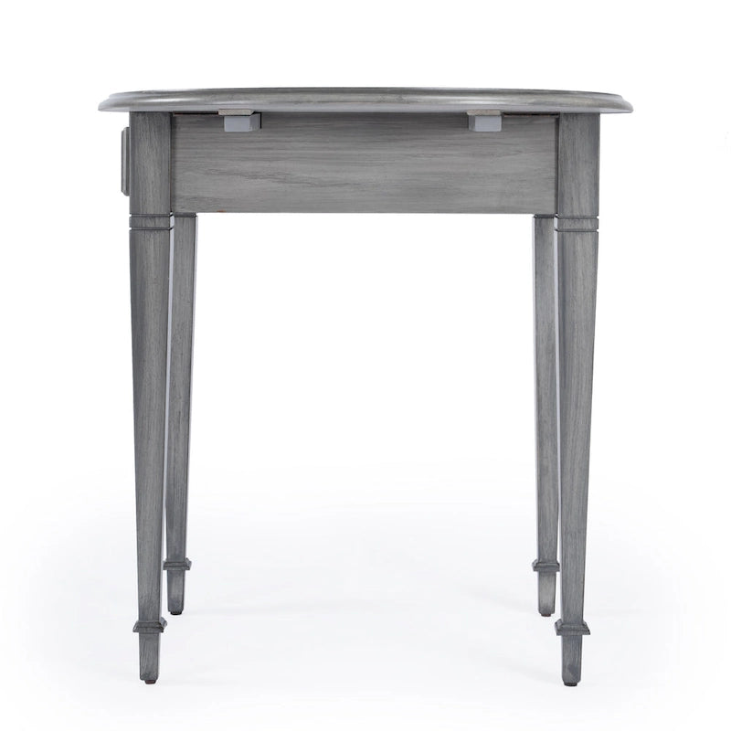 Tavolino con ante a ribalta Pembroke, 1 posto, Marrone/Grigio/Beige