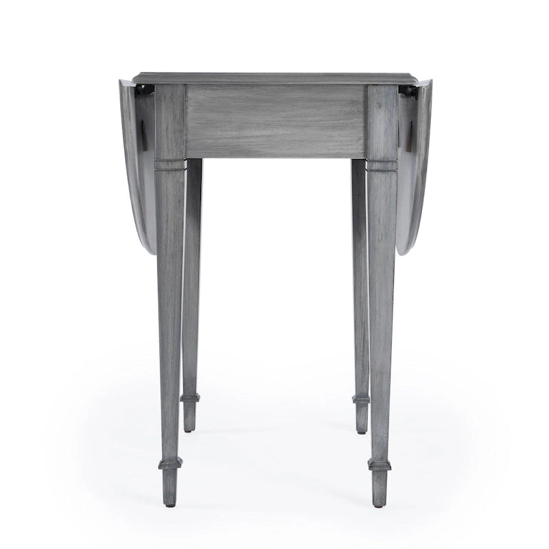 Tavolino con ante a ribalta Pembroke, 1 posto, Marrone/Grigio/Beige