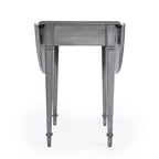 Tavolino con ante a ribalta Pembroke, 1 posto, Marrone/Grigio/Beige