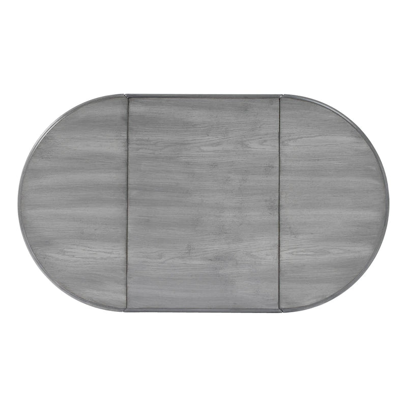 Tavolino con ante a ribalta Pembroke, 1 posto, Marrone/Grigio/Beige
