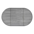 Tavolino con ante a ribalta Pembroke, 1 posto, Marrone/Grigio/Beige