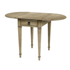 Tavolino con ante a ribalta Pembroke, 1 posto, Marrone/Grigio/Beige