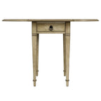 Tavolino con ante a ribalta Pembroke, 1 posto, Marrone/Grigio/Beige