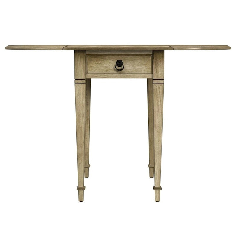 Tavolino con ante a ribalta Pembroke, 1 posto, Marrone/Grigio/Beige