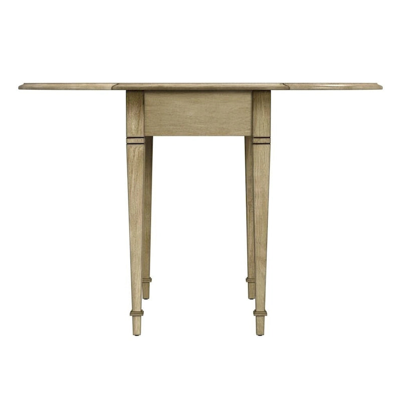 Tavolino con ante a ribalta Pembroke, 1 posto, Marrone/Grigio/Beige