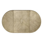 Tavolino con ante a ribalta Pembroke, 1 posto, Marrone/Grigio/Beige