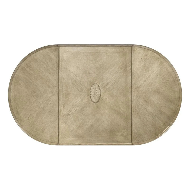 Tavolino con ante a ribalta Pembroke, 1 posto, Marrone/Grigio/Beige