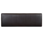 Panca da banco rivestita in espresso scuro e grigio, 1 posto