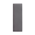 Panca da banco rivestita in espresso scuro e grigio, 1 posto