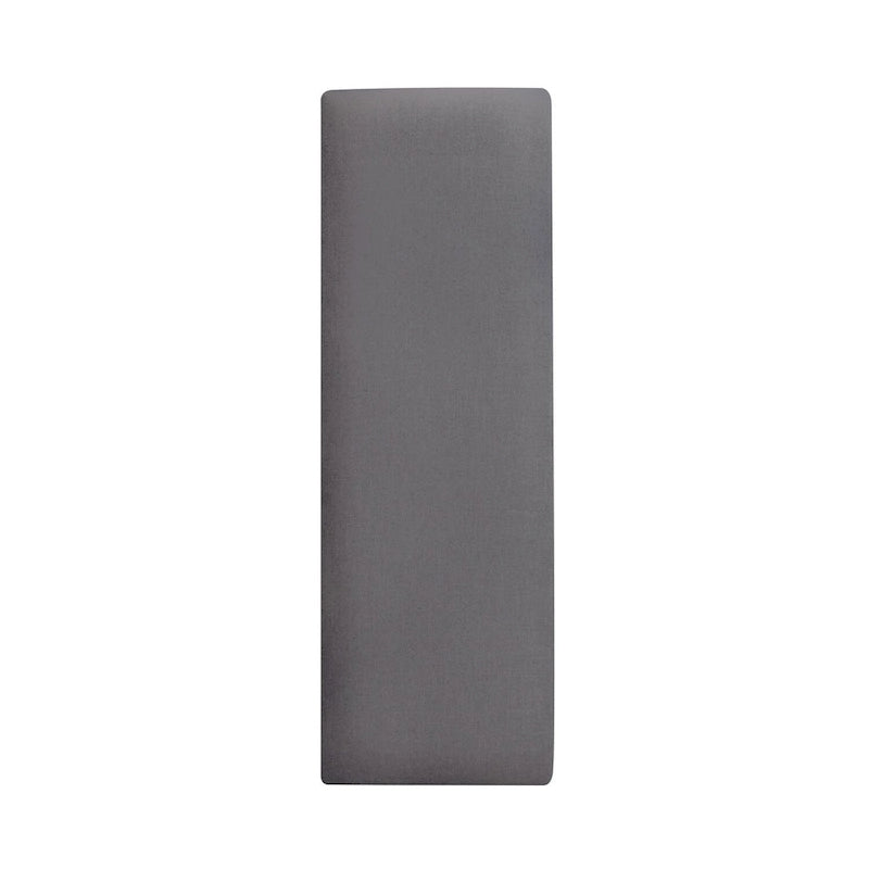 Panca da banco rivestita in espresso scuro e grigio, 1 posto