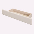 Letto contenitore imbottito in velluto a grandezza naturale con cassetto - Blu / Rosa / Beige / Grigio, 2 persone