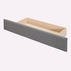 Letto contenitore imbottito in velluto a grandezza naturale con cassetto - Blu / Rosa / Beige / Grigio, 2 persone