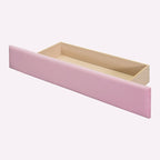 Letto contenitore imbottito in velluto a grandezza naturale con cassetto - Blu / Rosa / Beige / Grigio, 2 persone