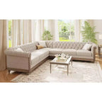 Velika retro modularna sofa Mirod s drvenim nogama, udoban modularni dizajn za dnevni boravak, salon i obiteljske prostore