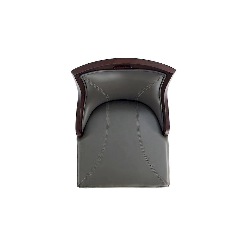 Sgabello da bar con schienale finitura noce, set da 3 (Bianco perla / Bronzo / Crema / Grigio ciottolo / Grigio chiaro)