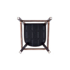 Sgabello da bar con schienale finitura noce, set da 3 (Bianco perla / Bronzo / Crema / Grigio ciottolo / Grigio chiaro)
