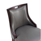 Sgabello da bar con schienale finitura noce, set da 3 (Bianco perla / Bronzo / Crema / Grigio ciottolo / Grigio chiaro)