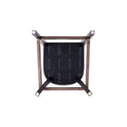 Sgabello da bar con schienale finitura noce, set da 3 (Bianco perla / Bronzo / Crema / Grigio ciottolo / Grigio chiaro)