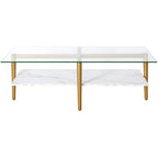 Tavolino da Caffè Mid-Century in Ottone / Bronzo Annerito / Finto Marmo Ottone