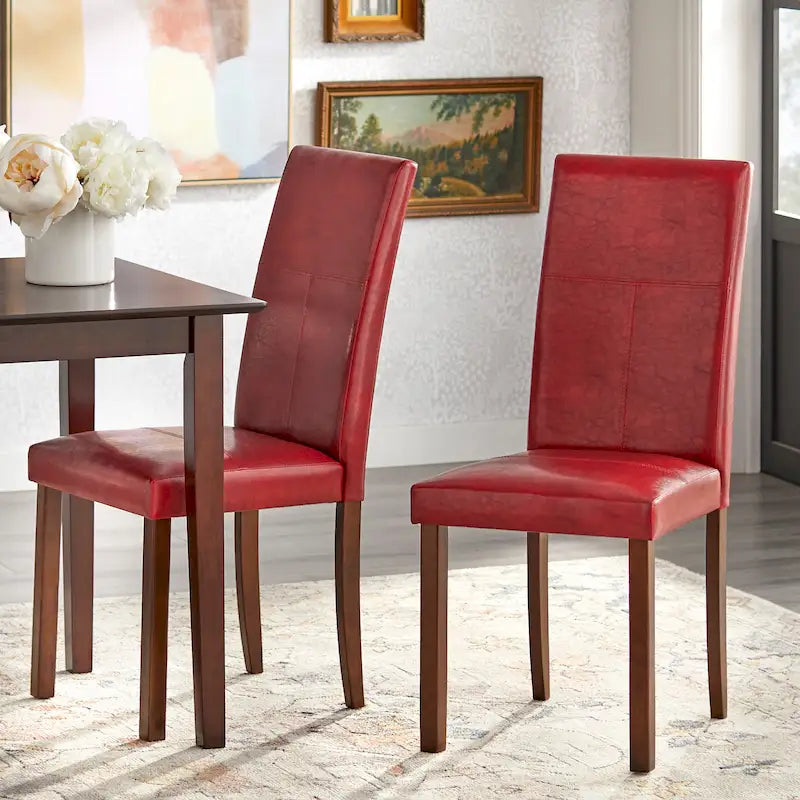 Sedia da pranzo Parson, similpelle, set da 2