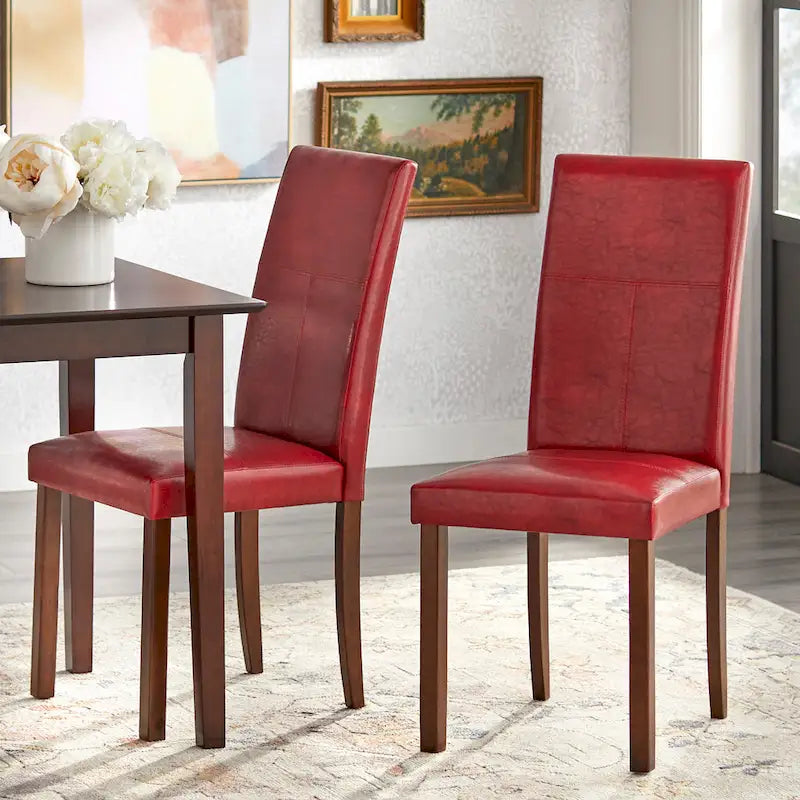 Sedia da pranzo Parson, similpelle, set da 2