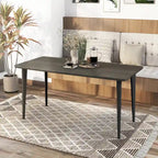 Tavolo da pranzo moderno metà secolo rovere grigio / scuro – Posti fino a 6