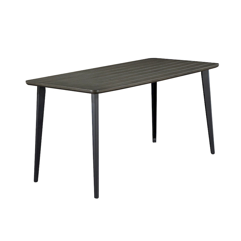 Tavolo da pranzo moderno metà secolo rovere grigio / scuro – Posti fino a 6