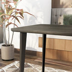 Tavolo da pranzo moderno metà secolo rovere grigio / scuro – Posti fino a 6