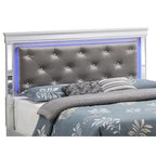 Letto matrimoniale, Argento Champagne / Nero Metallizzato, Per 1-2 Persone