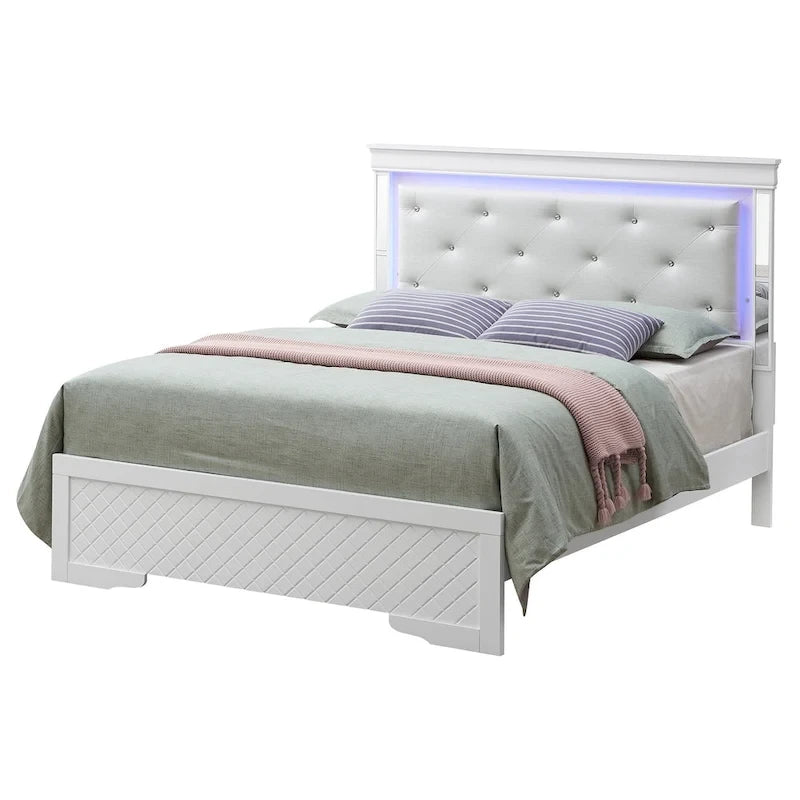 Letto matrimoniale, Argento Champagne / Nero Metallizzato, Per 1-2 Persone