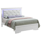 Letto matrimoniale, Argento Champagne / Nero Metallizzato, Per 1-2 Persone