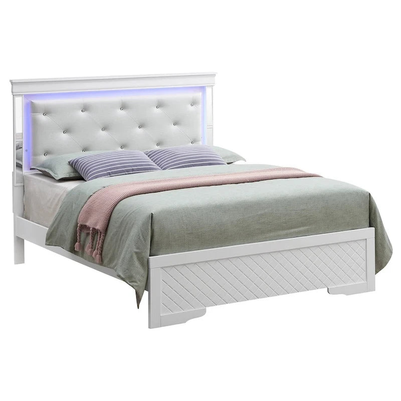Letto matrimoniale, Argento Champagne / Nero Metallizzato, Per 1-2 Persone
