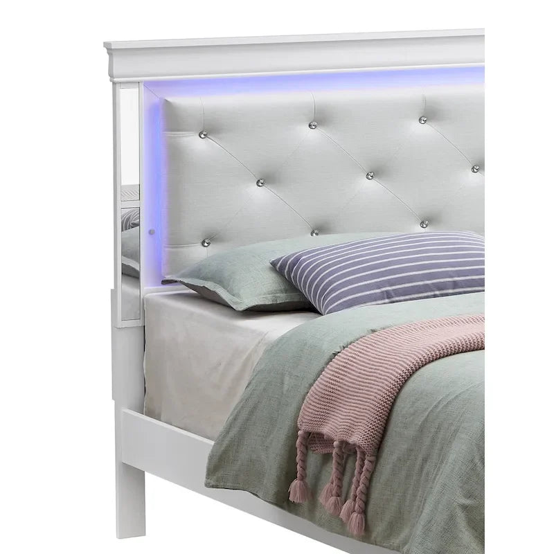 Letto matrimoniale, Argento Champagne / Nero Metallizzato, Per 1-2 Persone