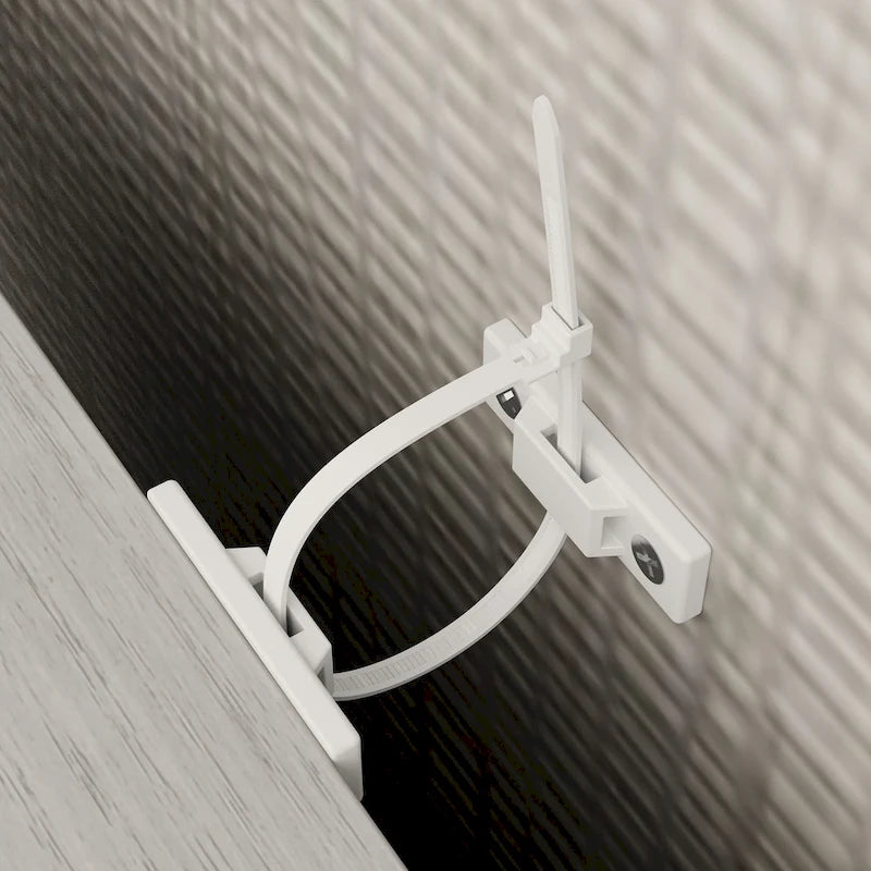 Mobile TV con Vetrina in Legno Grigio