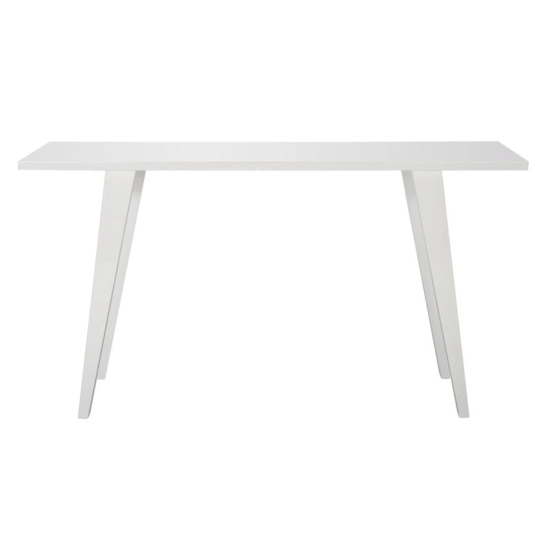 Consolle gambe divaricate Bianco/Rovere, 1 persona